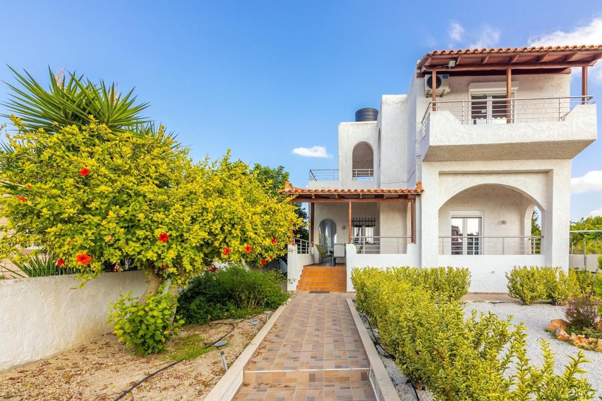 Amazing Villa Chrysanthi With Private Pool In Heraklion Epano Vathia 외부 사진
