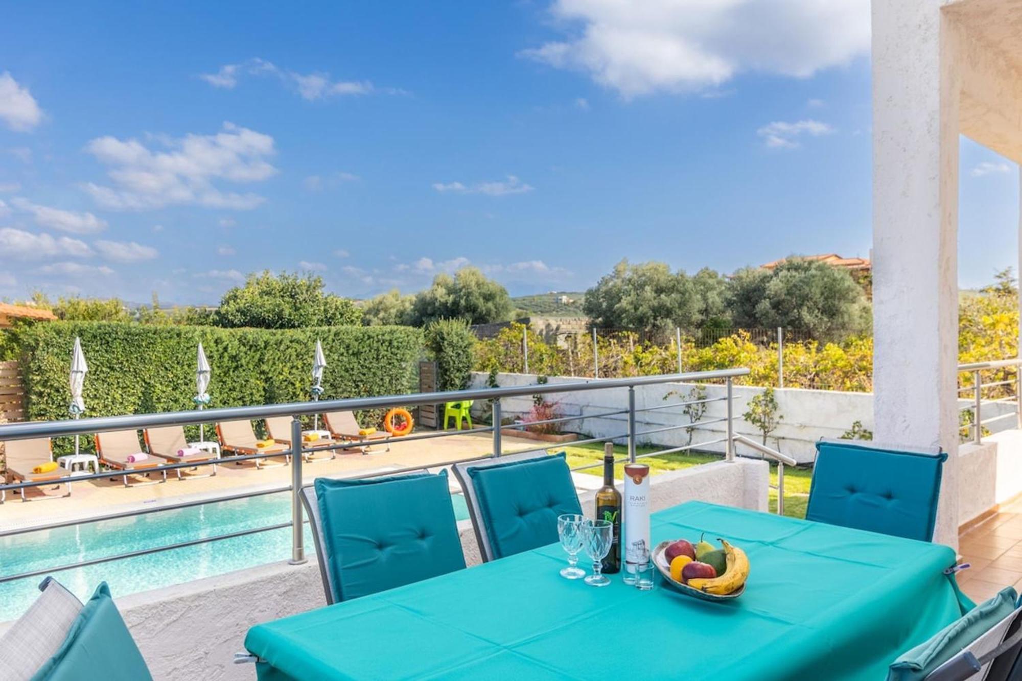 Amazing Villa Chrysanthi With Private Pool In Heraklion Epano Vathia 외부 사진